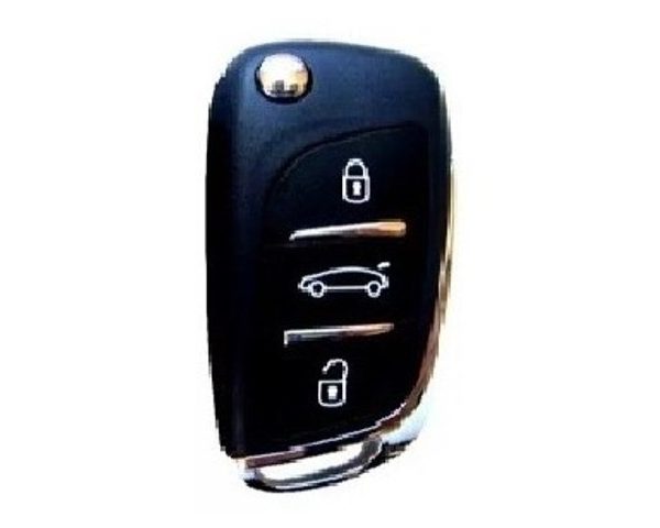 Carcaça Chave Canivete C/ 3 Pontos Citroen/Peugeot