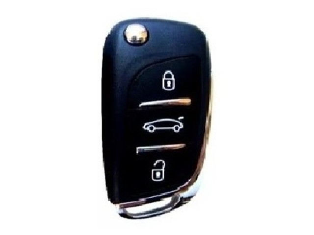 Carcaça Chave Canivete C/ 3 Pontos Citroen/Peugeot