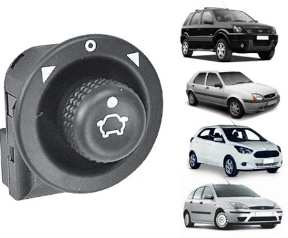 Interruptor Retrovisor Escorte 2005 a 2012 Fiesta 2002 a 2007 e Ford Ka 2008 a 2012