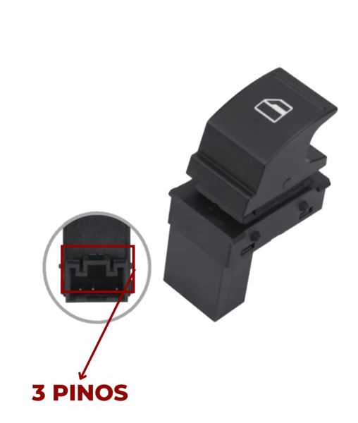 Interruptor Vidro Elétrico Amarok Jetta Simples