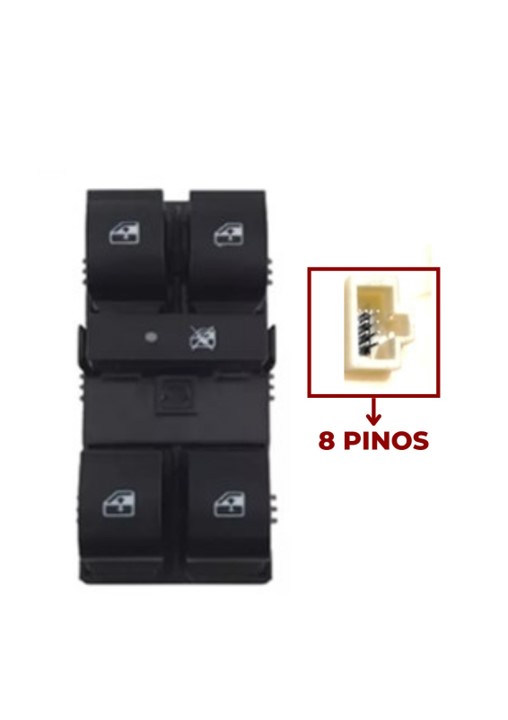 Interruptor Vidro Eletrico Argo Cronos Strada Nova Quadruplo