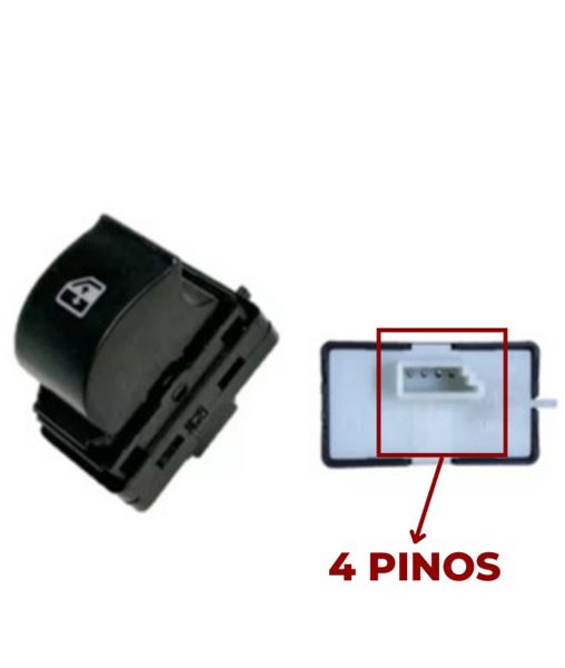 Interruptor Vidro Eletrico Argo Cronos Strada Nova Simples