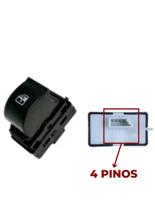 Interruptor Vidro Eletrico Argo Cronos Strada Nova Simples