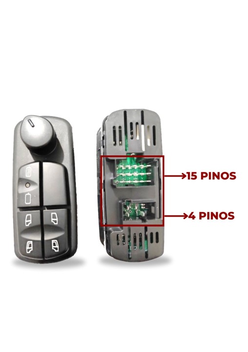 Interruptor Vidro Eletrico Com Retrovisor Mb Axor Atego Actros