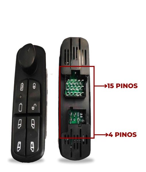Interruptor Vidro Eletrico Com Trava Lado Esquerdo Mb Atego Axor