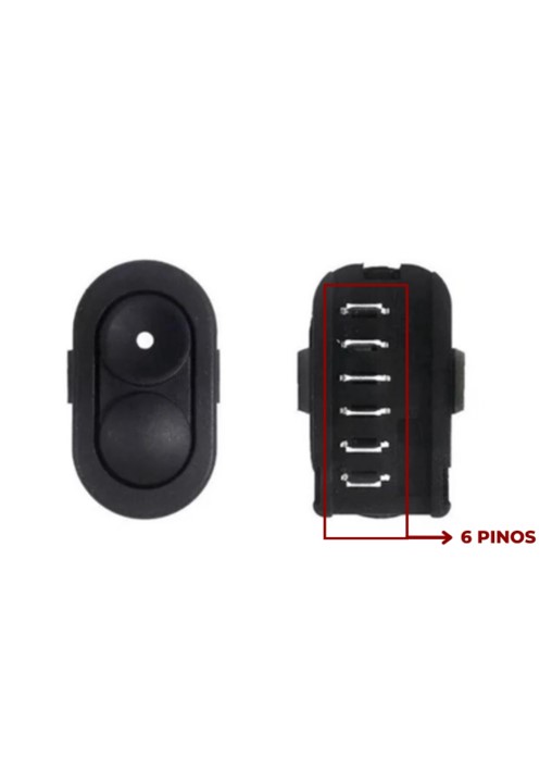 Interruptor Vidro Elétrico Corsa 6 Pinos