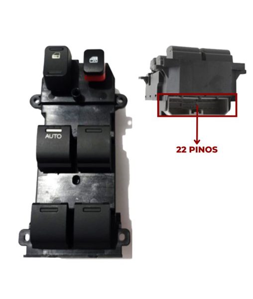 Interruptor Vidro Elétrico CRV New Fit City Quádruplo