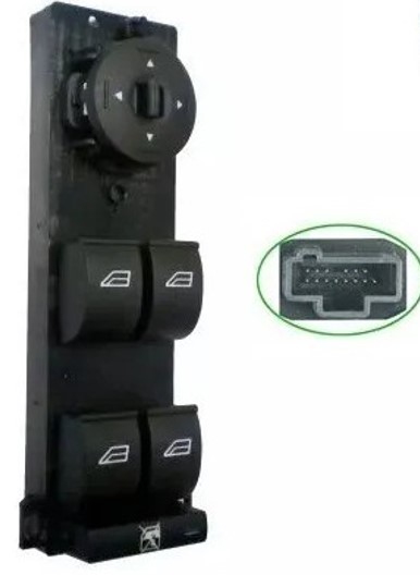 Interruptor Vidro Eletrico Focus 2009 a 2013 Quadruplo (14 Pinos)