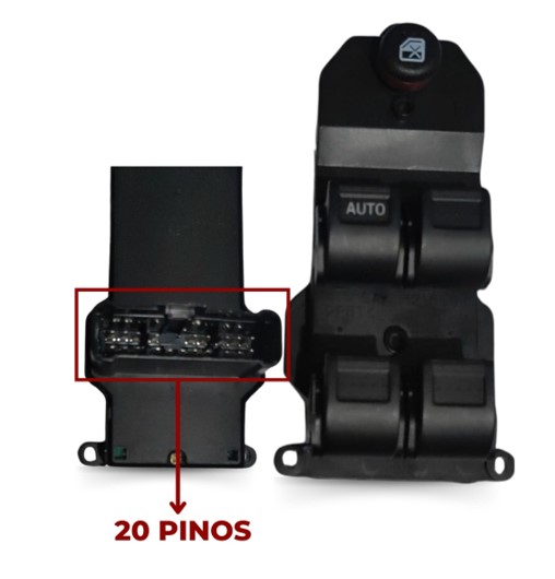 Interruptor Vidro Elétrico Honda Fit Civic 01 a 06 Quádruplo