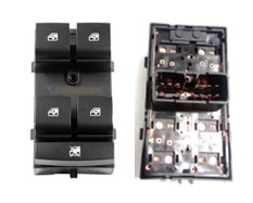 Interruptor Vidro Eletrico Onix Cobalt Led Azul (Alta Tensão) Quadruplo