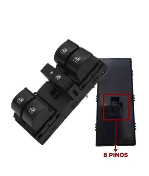 Interruptor Vidro Elétrico Pálio Novo Idea Quádruplo Botão Resistível