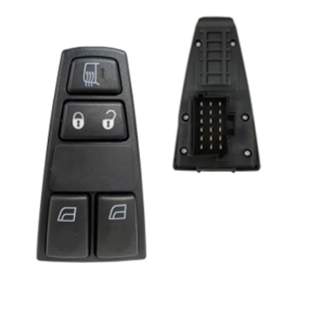 Interruptor Vidro Eletrico Volvo Fh Nh Desembaçador Trava DesTrava Duplo