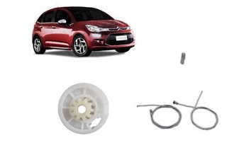 Kit Reparo Vidro Elétrico C3 Traseiro 1 Mola