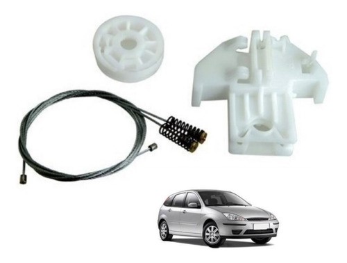 Kit Reparo Vidro Elétrico Focus Traseiro C/ Arraste L/D