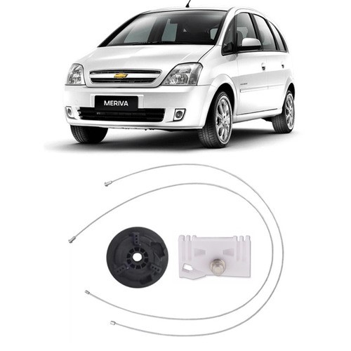 Kit Reparo Vidro Elétrico Meriva Lado Esquerdo Traseiro