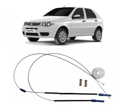 Kit Reparo Vidro Elétrico Pálio 4 Portas Dt(Motor Mabuchi)