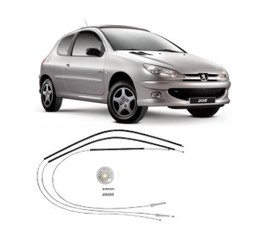 Kit Reparo Vidro Elétrico Peugeot 206 2 Portas