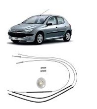 Kit Reparo Vidro Elétrico Peugeot 206 4 Portas Dt