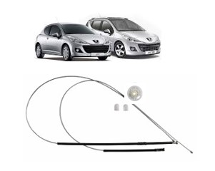 Kit Reparo Vidro Elétrico Peugeot 207 4 Portas Dianteiro(2 Cabos)