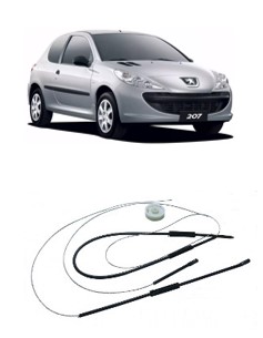Kit Reparo Vidro Elétrico Peugeot 207 Traseiro