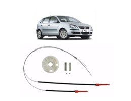Kit Reparo Vidro Elétrico Polo Antigo Traseiro(Simples)