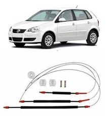 Kit Reparo Vidro Elétrico Polo Novo Dianteiro C/ Arraste