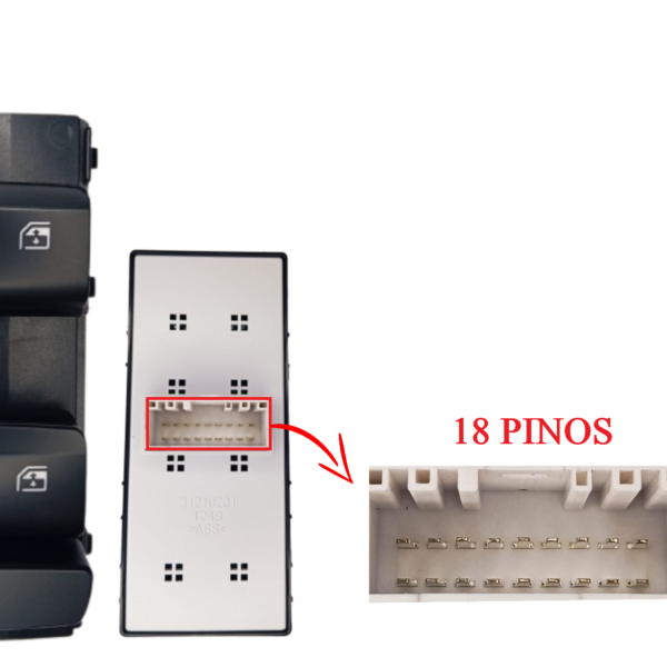 INT P/VIDRO ELETRICO HYUNDAI HB20 QUADRUPLO 19...23